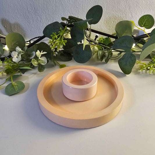 Peach Flush (Untersetzer mit Teelicht)