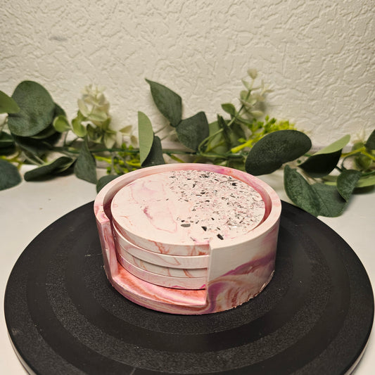 Untersetzer (Pink & Rosa Marmoriert)